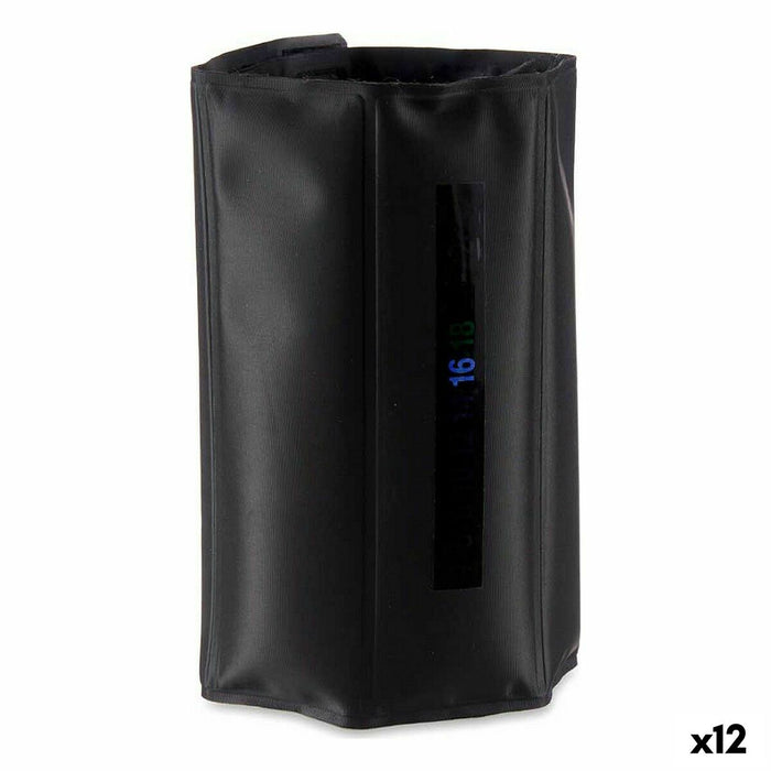 Enfriador de Botellas Termómetro Negro Poliéster PVC (12 Unidades)