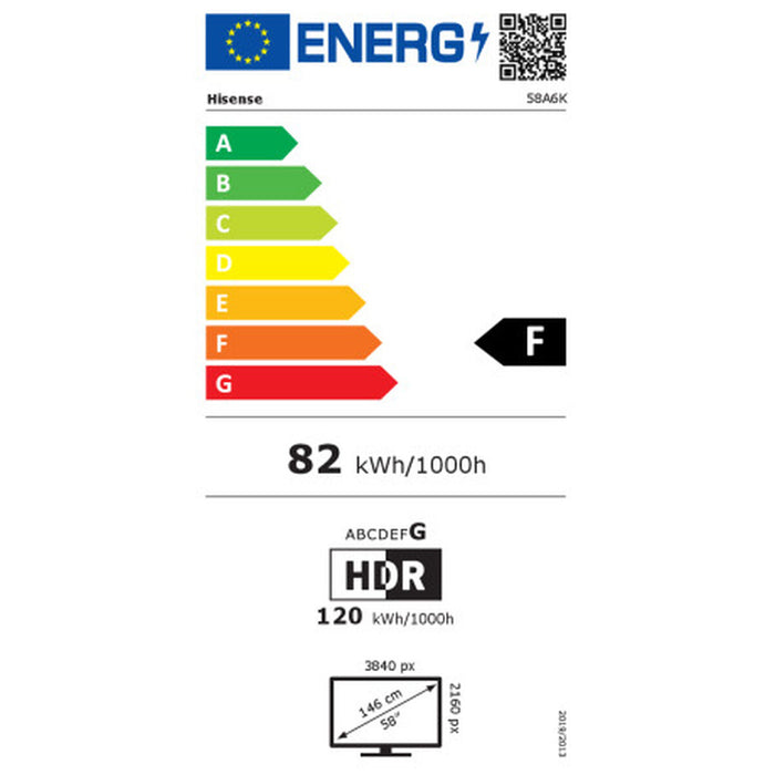 TV intelligente Hisense 58A6K 58" 4K Ultra HD LED HDR