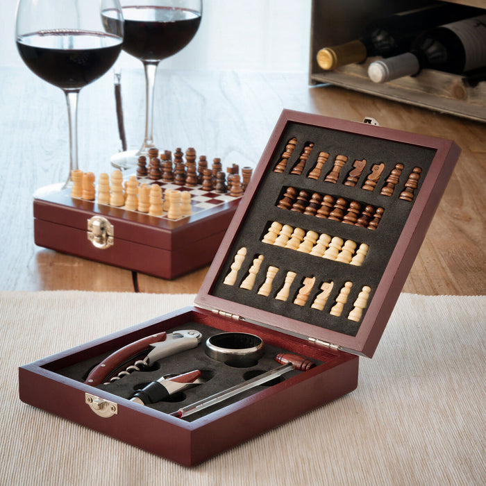 Chess Wine Set InnovaGoods 37 Pieces