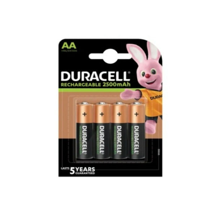 Piles Rechargeables DURACELL HR6DX1500 AA HR6 NiMh 2500 mAh 2500 mAh 1,2 V (4 Unités)